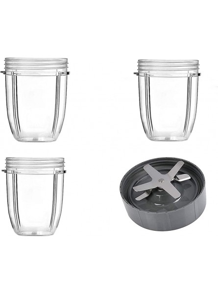 Find A Spare Stainless Steel Blade Base Type 6 + 3 Small Cup Mug Jar 500ml 18oz for NutriBullet 600W 900W Blender - RSGFRI91