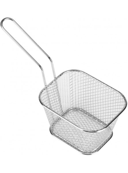 Mini Mental Fry Basket Small Square Fries Frying Basket for Home Restaurant Serving Chips Fryer Cooking Tool - YBNBFU6H