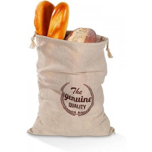 MNSYD Natural Linen Bread Bags Flax Linen Homemade Bread Reusable Food Storage Bags for Bakery Baguette,red - PUMOPPPF