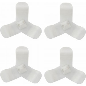 NIKJEBDF 4 Pcs White Cord Organizer for Appliances Rotatable Tidy Wrap Cord Holder Adhesive Cord Wrapper Cable Clips for Toaster Stand Mixer Air Fryer Blender - REDJTHXB
