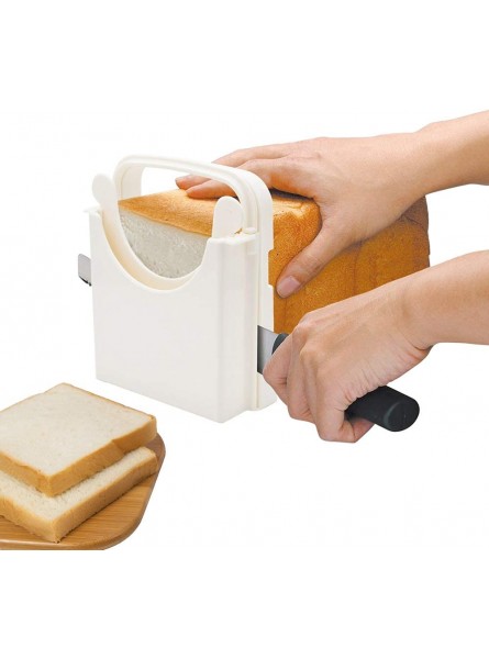 POLARHAWK Bread Slicer,Adjustable Toast Slicer,Foldable and Customizable Loaf Cutter with Cutting Board for Homemade Bread & Loaf Cakes Tools to 5 Thickness | Bagel Sandwich Toast - XYCFGXQ2