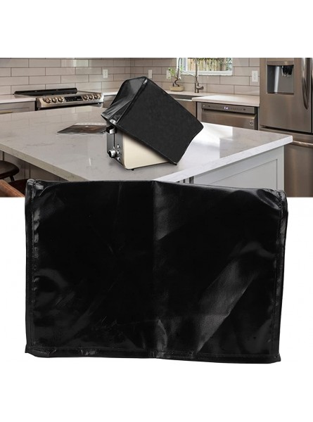 Toaster Guard Standard Size Bread Machine Guard Excellent Collision Resistant Waterproof PU Leather for Black - LSQG6BDK