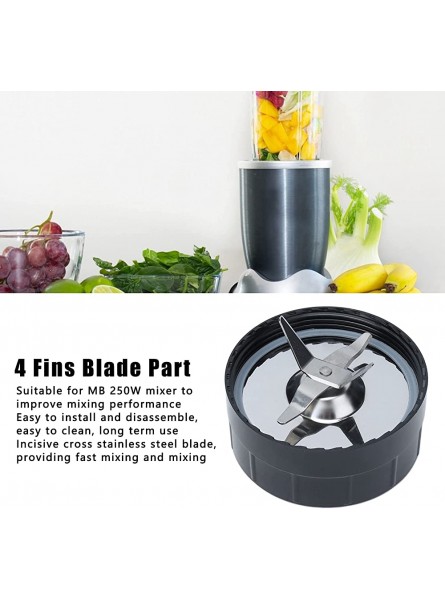 Juicer Cross Blade Easy Cleaning Corrosion Resistant Blender Blade Incisive Cutting for Restaurant for Kitchen for Home for MB 250W Blenders - OAYYS87H