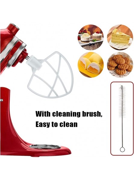 CFDYKRP SANQ Flex Edge Beater for Kitchenaid Mixer,5.5Qt-6Qt Flex Edge Beater With Brush,Flex Edge Beater for Bowl-Lift Stand Mixers - JUECTDQJ