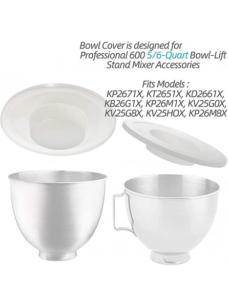 HAOHAO Blender Components 2Pack- Mixers Bowl Covers Fit For K-itchenAid 5 6 Quart Bowl Fermentation Lid -Lift Models KV25G And KP26M1X KSM150 Blender - EOYLTAQF