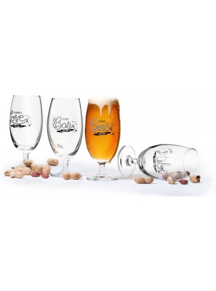 Sagaform SA5017327 5017327 Club beerglass 4-Pack Glass Clear - CZWGK7QI