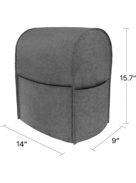 Taufey Dust Cover with Pockets Compatible with Bowl Lift 5-8 Quart KitchenAid Stand Mixer Gray - ZVBZ0F61