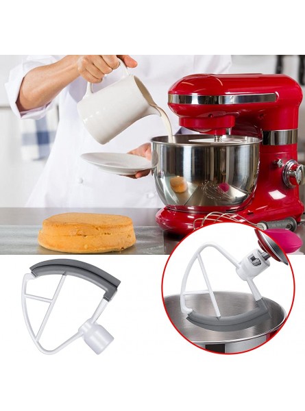 yahede Edge Beater for Kitchen-aid Kitchen Aid Mixer Accessory,Beater Paddle with Silicone Edges Scraper ible Silicone Edges Bowl Scraper - GJIE3TPD
