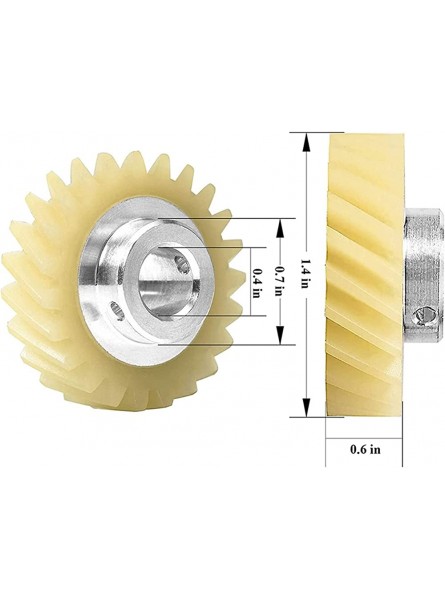 WEEDKEYCAT 6Pcs Mixer Worm Gear Replacement Part Exact Fit For Mixers Whirlpool & Mixers - SCZBF6GQ