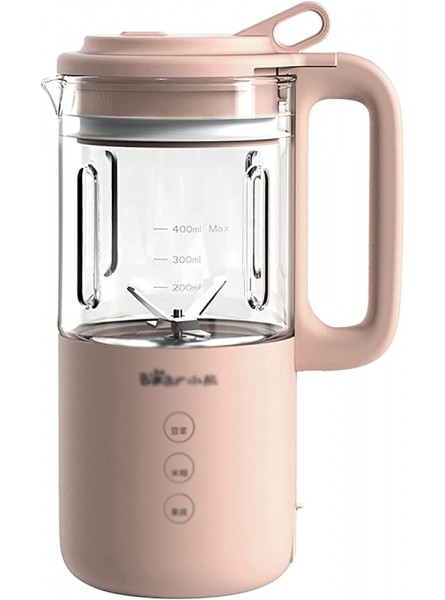 Soy Milk Maker Wall-breaking Machine Household Small Cooking Machine Mute Multi-function Automatic Soymilk Machine Portable Soup Maker Color : Pink Size : 15.6x10.3x25.6cm - MBIDUPH6