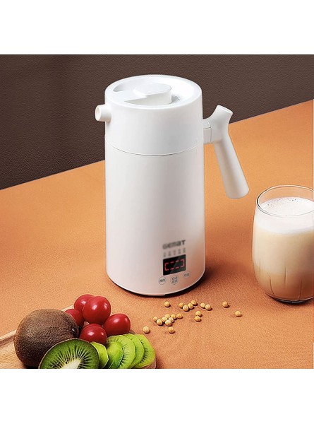 yaunli Soy Milk Maker Mini Broken Wall Soymilk Household Small Filter-free Automatic Rice Cereal Machine Portable Portable Soup Maker Color : White Size : 11.5X11.5X22CM - CVCPOV5H