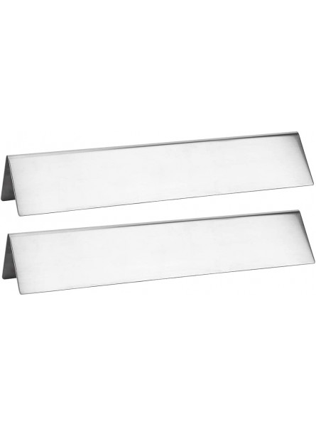 Cikonielf 2Pcs Stainless Steel High Hardness Gas Grill Heat Plate Barbecue Accessory for Weber Spirit Genesis Silver - TLENSHTH