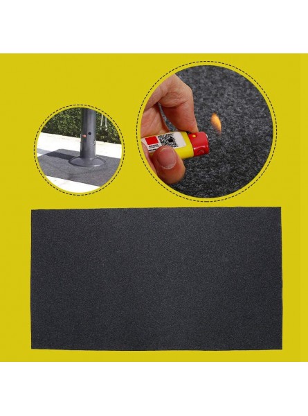 Fireproof Heat Resistant Mat Polyester Non-woven Fabric Compound PUC Bbq Gas Grill Floor Protective Rug Waterproof and Oil Proof for Indoor and Outdoor - ZAUX5K1X
