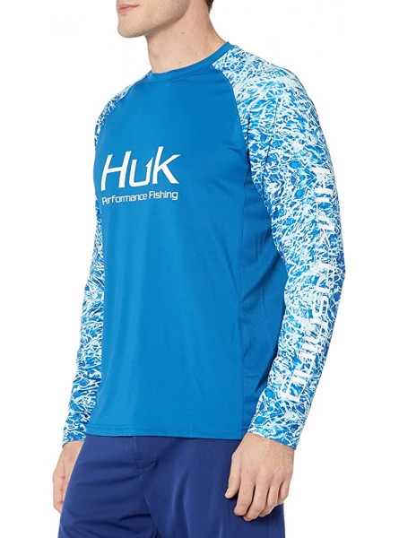 HUK Men's Camo Double Header Long Sleeve|Sun Protecting Fishing Shirt T - OPAH45MF