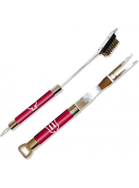 THE NORTHWEST COMPANY NCAA Indiana Hoosiers Barbeque Fork and Grill Cleaner Set - QCGJ9Y0T