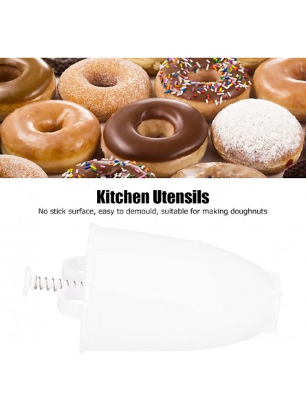 FikaLife DIY Donut Maker Food Grade Manual Biscuits Donut Making Mold Kitchen Baking AccessoriesWhite - JNVU0V0B