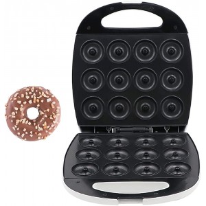 HuaQQI Electric Donut Maker 1300W Commerial Doughnut Maker 12 Grids Donut Baker Machine with Non-stick Surface for Holiday Breakfast or Snack Desserts - QSEISDG0
