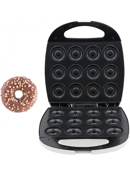 HuaQQI Electric Donut Maker 1300W Commerial Doughnut Maker 12 Grids Donut Baker Machine with Non-stick Surface for Holiday Breakfast or Snack Desserts - QSEISDG0