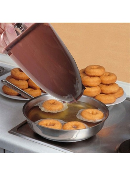 Plastic Donut Making Machine Mold DIY Tool Kitchen Making Bake Ware Brown One Size - VFVZQRNF