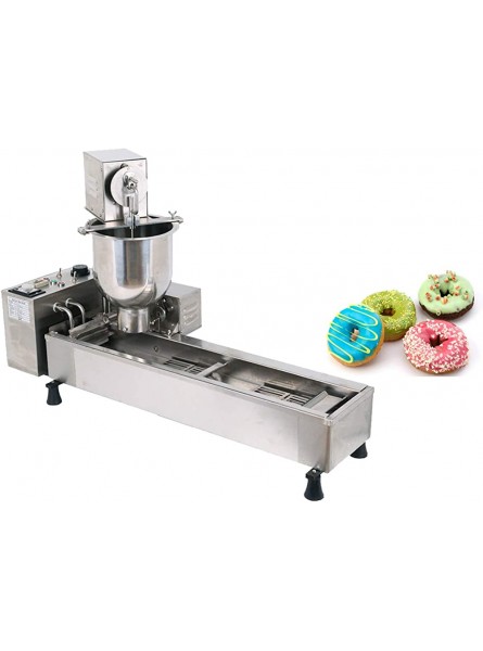 zhixiu® Automatic Doughnut Makers Electric Donut Machine Fryer Commercial Donut Maker Machine with Automatic Counter 7L Hopper Stainless Steel 110V 1 Mold - FFJLYFBH