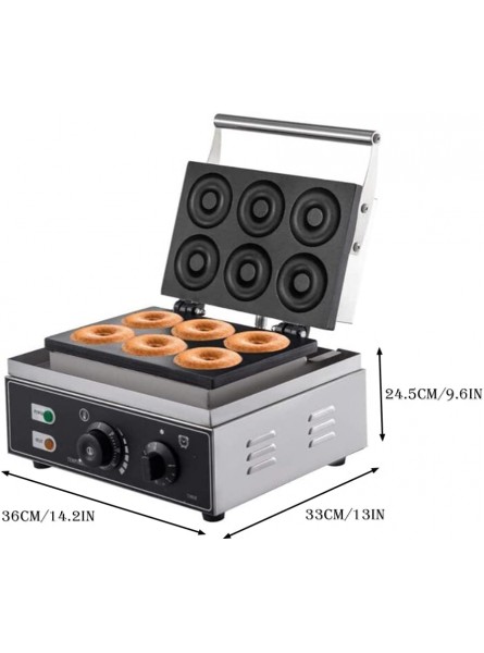 Zxiuzhen Mini Donut Maker Machine Doughnut Machine Double Sided Heating Anti Sticking Coating Fast Baking Detachable Drip Tray Breakfast Tools for Desserts - VRUAJQVR