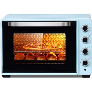 QYJH Large Commercial Countertop Oven 75L Large Capacity 2200W Precision Temperature Control  Toast barbecue including grilled nets forks and baking pans - SZYA5EEB