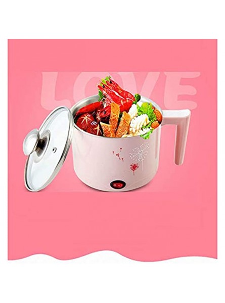 Mini Electric Skillet Electric Cooking Pot Mini Student Dormitory Stewing Steaming DIY Top Bottom Boiling 1.2l Tools for Breakfast - CIKJQ108
