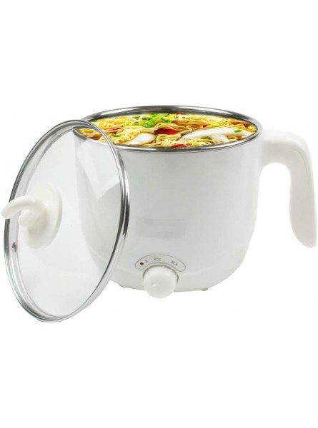 Mini Electric Skillet Multifunction Electric Skillet Stainless Steel Hot Pot Noodles Rice Cooker Steamed Egg Soup Pot Heating Pan - YBPDKJI2