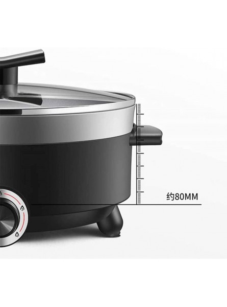 RENXR 4L Multi-Function Electric Cooker Pan With Lid Adjustable Thermostatic Control Non-Stick Aluminium Electric Frying Pan Cooker - GHFAD2E8