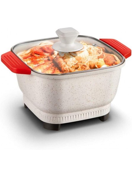 SFFZY Electric Hot Pot Multi Cooker Household Maifan Stone Non Stick Electric Cooking Machine Stewing Soup Hotpot Cooker - LMULR5G0