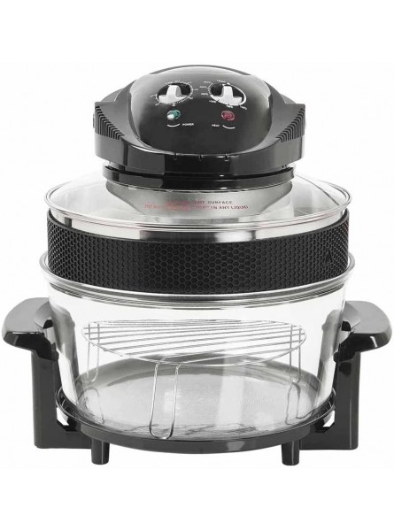 wilko halogen cooker 17l less energy halogen cooker with extra 5L capacity extension ring anti slip feet halogen cooker 34.3cm h x 33.5cm w x 41.2cm d - LWTWO8NS