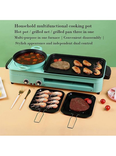 Indoor Electric Grill Smokeless Barbecue Multifunction Hot Pot Bakeware Large Non-stick Barbecue Machine Kebab Grill Korean BBQ - QTBDUPBG