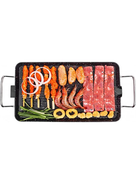 Linjolly Household Smokeless Multifunction Electric Barbecue Grill 5 Levels Adjustment Electric Grills Pan Skewers Meat Frying Machine Size : M - WITZPJEQ