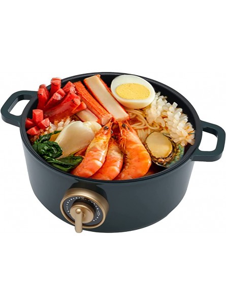 Multi-Function Electric Cookers Steamer Pot Non-Stick Electric Skillet Multi Cooker Round Hot Pot with Clear Glass Lid & Nsulated Handle for Stir Fry,Noodles - TVUBN83T