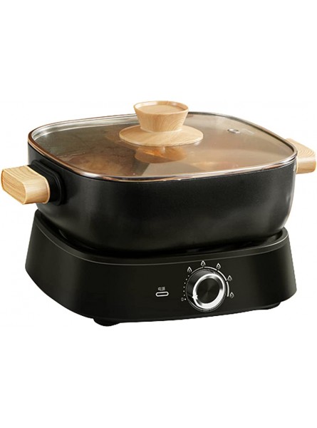 WZXCV Electric Shabu Shabu Hot Pot With Divider Portable Electric Hot Pot Split Cooking Pot Multi-Function Non-Stick Pan Hot Pot Machine Adjustable Temperature - MYZQBIBQ