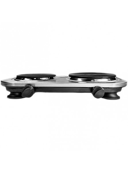 CAMRY Cooker Two-Burner Black and Silver Multicolour One Size - PJYEJFMD