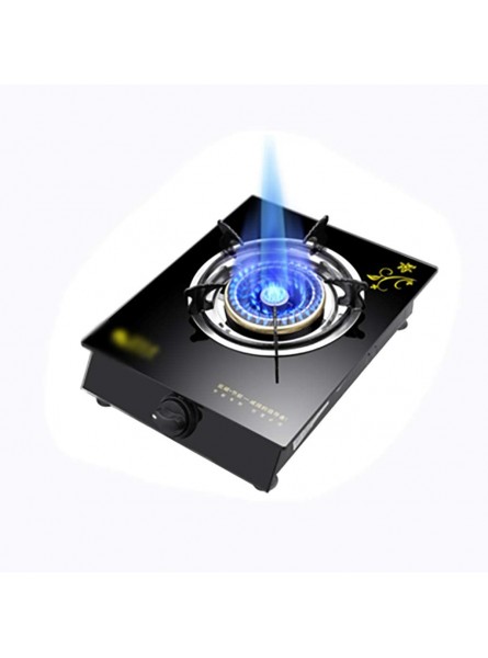HJJ 5.3KW Desktop Gas Hob，Single Burner For Cooking,Black Tempering Glass Plate，for Warming,Cooking,Boiling,Frying,Simmering [Energy Class A] Color : E Size : LPG - YPLX9B6Q