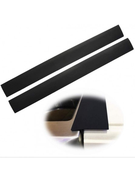 Stove Counter Gap Cover Kitchen Worktop Edging Strip Gap Cap Fillers Countertop Gap Strips Silicone Sealing Covers for Stovetop Oven Washer & Drye,Black 21-inch - VUBD2R5H