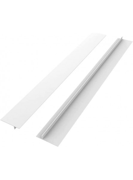 Stove Counter Gap Covers Silicone Kitchen Gap Stopper Heat Resistant and Safety Countertop Strips Gap Stove Space Fillers Set of 2 White 25" - APQZYI03
