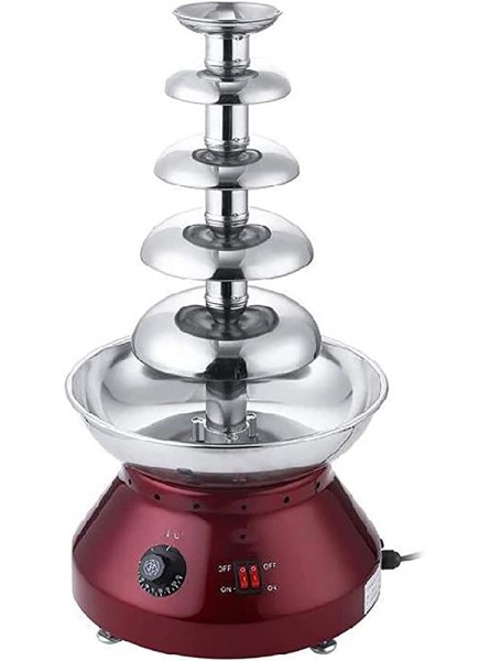 Chocolate Fountain 5 Tiers Chocolate Fondue Maker Fountain Party Waterfall Melting Machine with Hot Melting Pot Base Great for Parties Weddings - GDTR4R7K