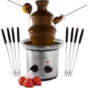 MIAOLEIE 4 Tiers Tower Chocolate Fountain Stainless Steel Electric Chocolate Melting Machine Great for Kids' Parties And Weddings - RITRSP3J