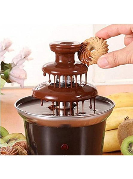 Valink Mini 3 Tiers Chocolate Fondue Fountain Easy To Assemble Perfect For Nacho Cheese BBQ Sauce Ranch Liqueuers - CGZND2P6