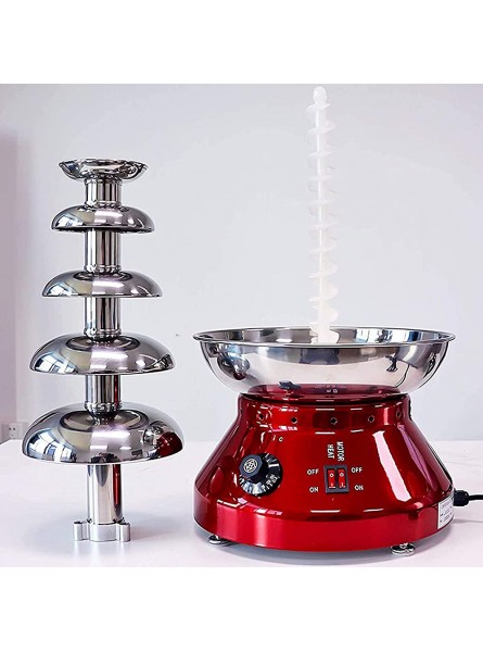 ZASHLY 5 Tier Commercial Chocolate Fountain Stainless Steel Chocolate Fondue Fountain Machine For Parties Weddings Events Restaurants,A - PEUY940R