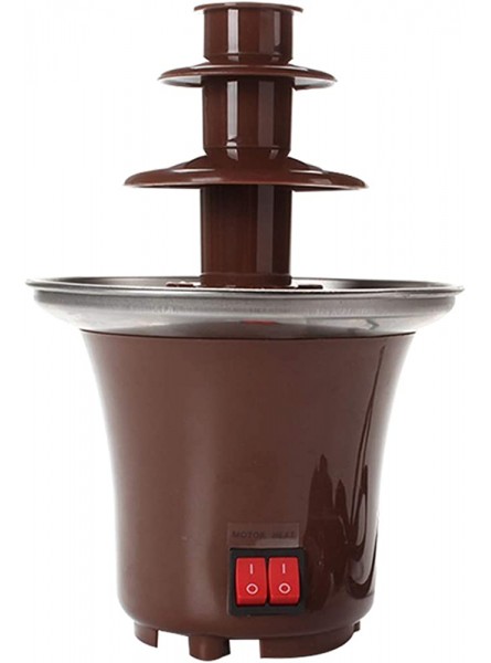 Zhantie Mini 3 Tiers Chocolate Fondue Fountain Easy To Assemble Perfect For Nacho Cheese BBQ Sauce Ranch Liqueuers - DNRUTE7O