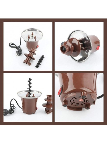 ZJWD Chocolate Fountain Machine Electric Chocolate Fondue Set 3 Tier Stainless Steel Fondue Heat & Motor Controls,for Party Wedding - ZHQBFQS3