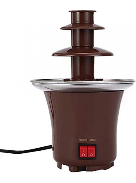 ZJWD Chocolate Fountain Machine Electric Chocolate Fondue Set 3 Tier Stainless Steel Fondue Heat & Motor Controls,for Party Wedding - ZHQBFQS3