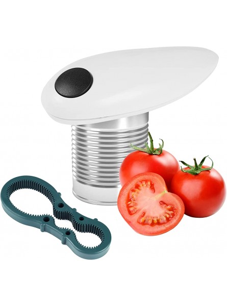 Can Opener Electric Can Opener Automatic Can Tin Opener with One Touch Switch Hand Free Can Opener,Kitchen Can Opener for Chefs Restaurant Women Arthritis and Seniors White - JWXY9SEK