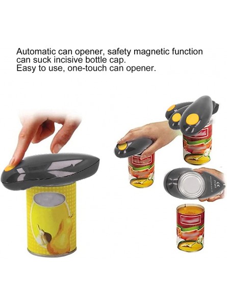 Can Opener Electric Can Opener Black Automatic Can Opener One‑Touch Electric Tin Bottle Opening Tool for Home Restaurant - ZNUCF8KP