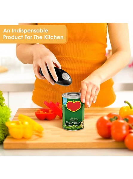 Electric Can Opener Can Opener Smooth Edge,Stainless Steel a Simple Push Automatic Electric Can,Best Kitchen Gadget for Arthritis - LKHZ52F2