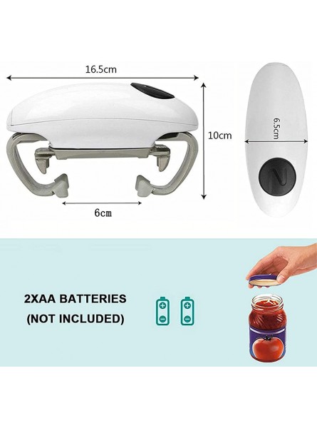 Electric Jar Opener,One Touch Automatic Jar Opener Bottle Opener Adjustable Size 3-8cm Suitable For Families Arthritis And Housewives Hand Opener For Arthritis - RKFPRV6O
